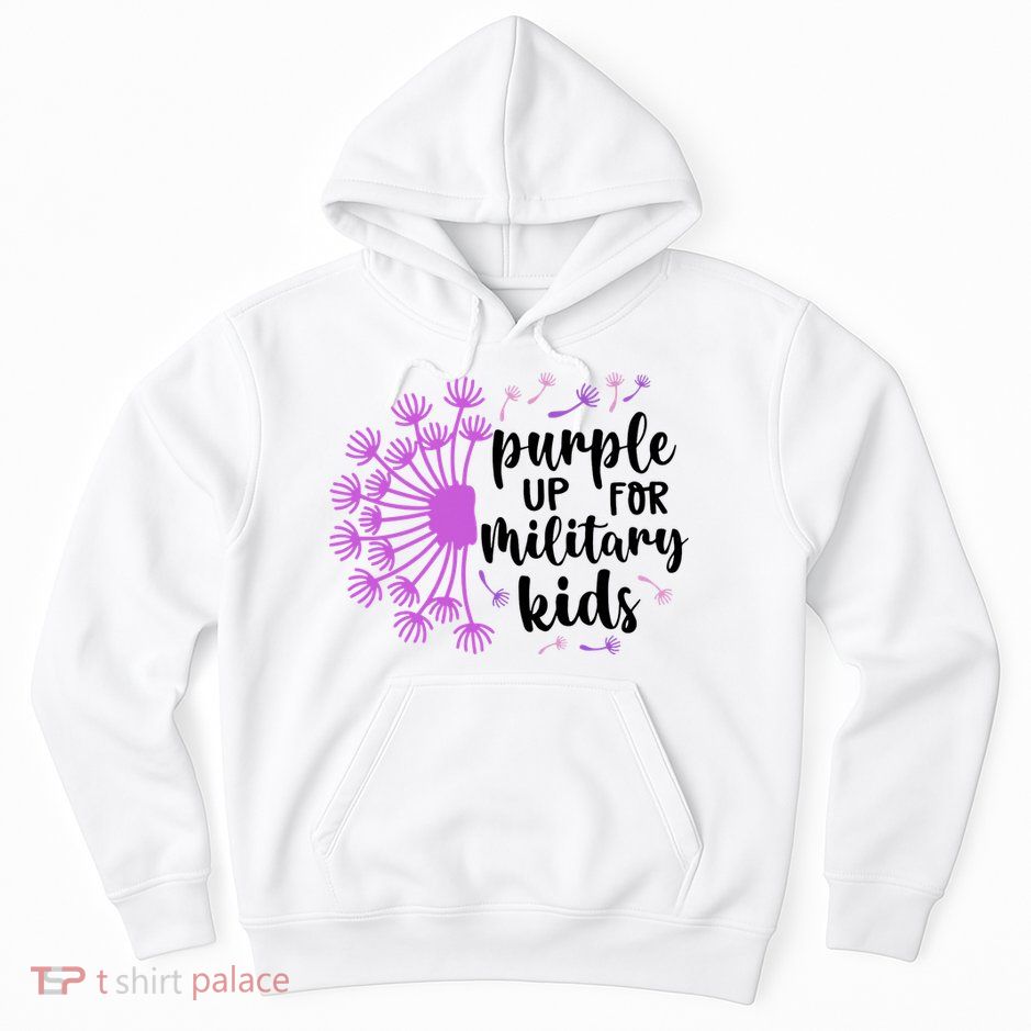 Purple Up For Military Children Army Soldier Hoodie