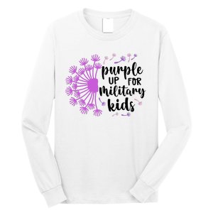 Purple Up For Military Children Army Soldier Long Sleeve Shirt