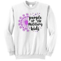 Purple Up For Military Children Army Soldier Sweatshirt