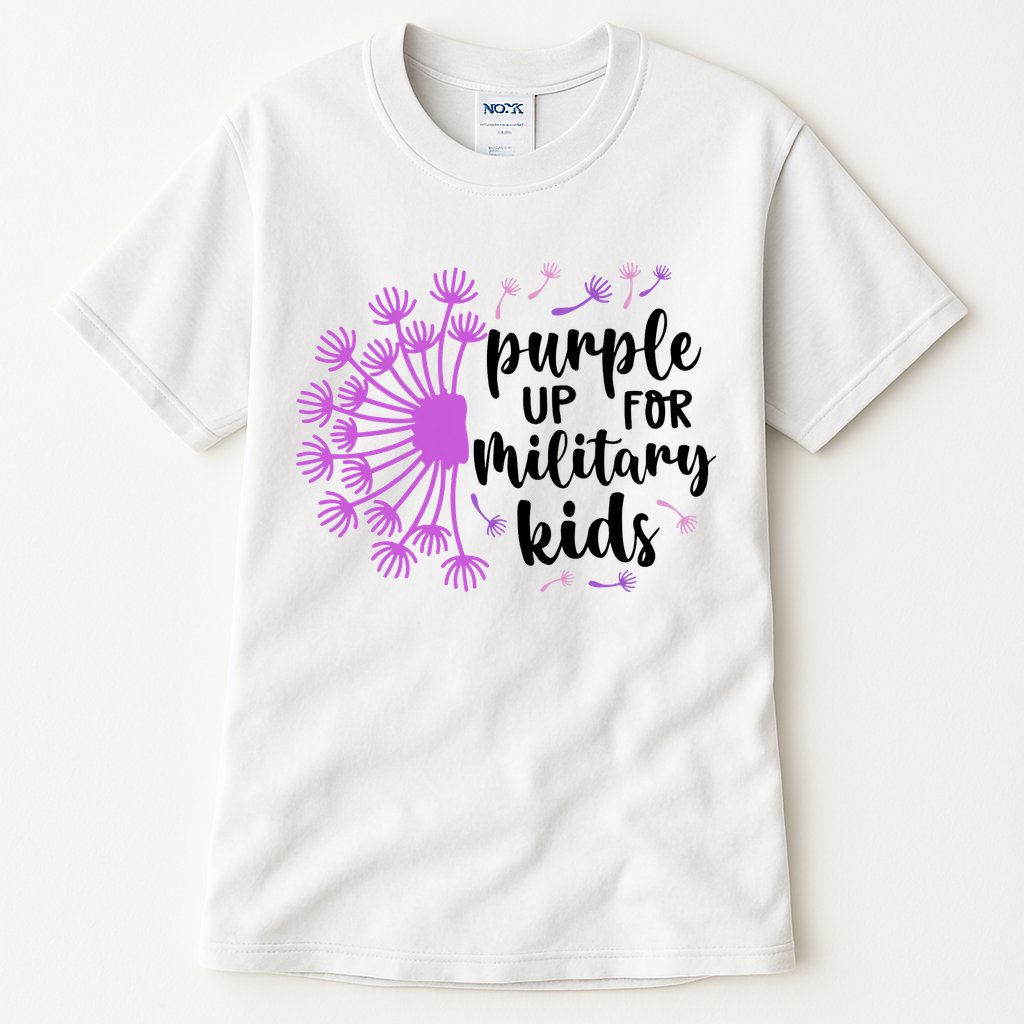 Purple Up For Military Children Army Soldier Tall T-Shirt