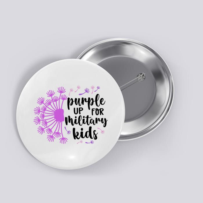 Purple Up For Military Children Army Soldier Button