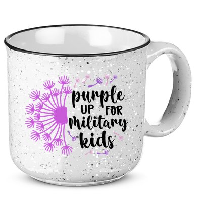 Purple Up For Military Children Army Soldier 15oz Campfire Ceramic Mug