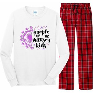 Purple Up For Military Children Army Soldier Long Sleeve Pajama Set