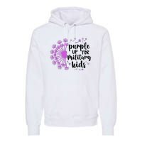 Purple Up For Military Children Army Soldier Premium Hoodie