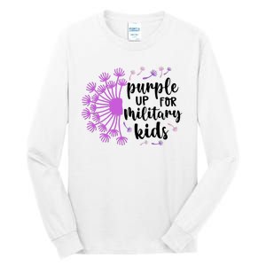 Purple Up For Military Children Army Soldier Tall Long Sleeve T-Shirt