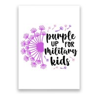 Purple Up For Military Children Army Soldier Poster