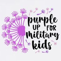 Purple Up For Military Children Army Soldier Poster
