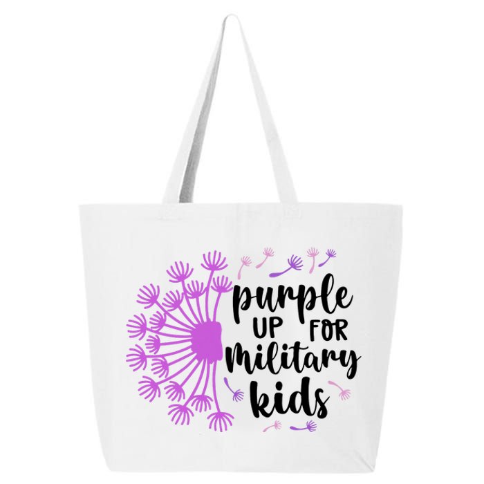 Purple Up For Military Children Army Soldier 25L Jumbo Tote