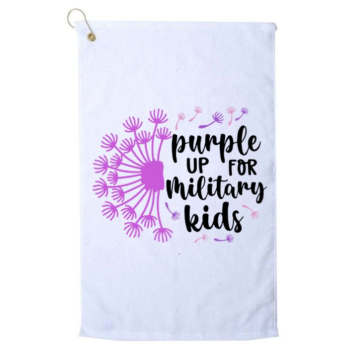 Purple Up For Military Children Army Soldier Platinum Collection Golf Towel