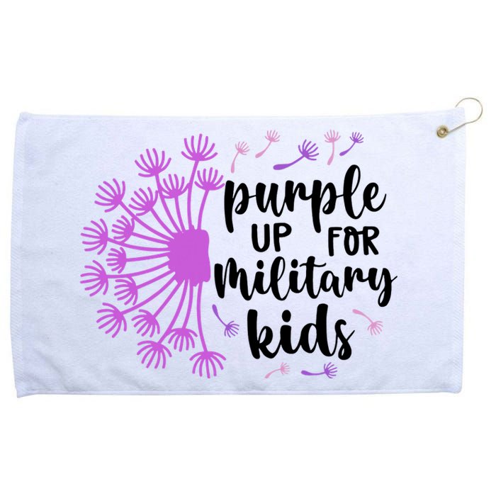 Purple Up For Military Children Army Soldier Grommeted Golf Towel