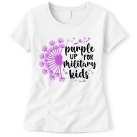 Purple Up For Military Children Army Soldier Womens T-Shirt