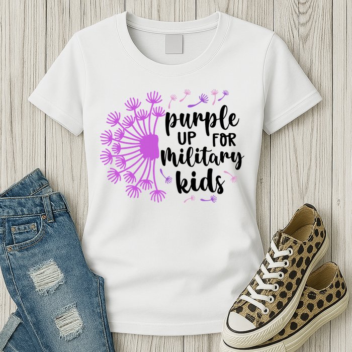 Purple Up For Military Children Army Soldier Womens T-Shirt