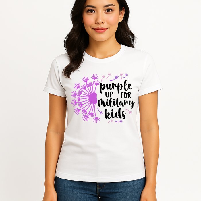 Purple Up For Military Children Army Soldier Womens T-Shirt