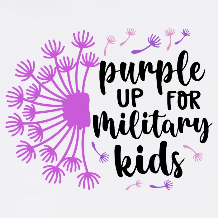 Purple Up For Military Children Army Soldier Womens T-Shirt