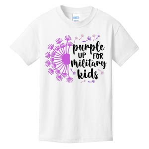 Purple Up For Military Children Army Soldier Kids T-Shirt