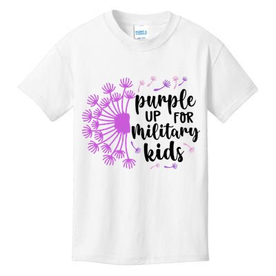 Purple Up For Military Children Army Soldier Kids T-Shirt