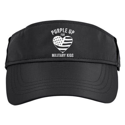 Purple Up For Military Kid Shirt Military Child Month Adult Drive Performance Visor