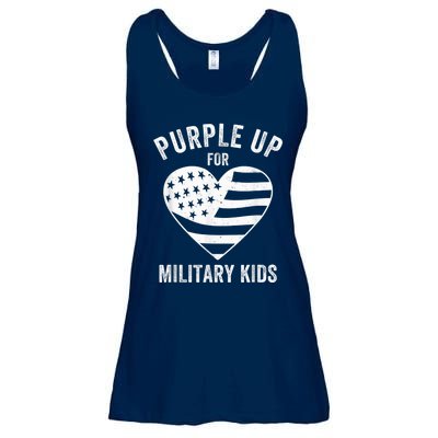 Purple Up For Military Kid Shirt Military Child Month Ladies Essential Flowy Tank