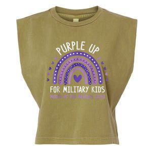 Purple Up For Military Kid Month of the Military Child Garment-Dyed Women's Muscle Tee