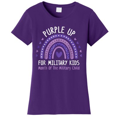 Purple Up For Military Kid Month of the Military Child Women's T-Shirt