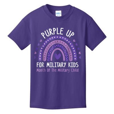 Purple Up For Military Kid Month of the Military Child Kids T-Shirt