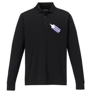 Purple Up For Military Child Month Of The Military Awareness Performance Long Sleeve Polo