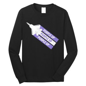 Purple Up For Military Child Month Of The Military Awareness Long Sleeve Shirt