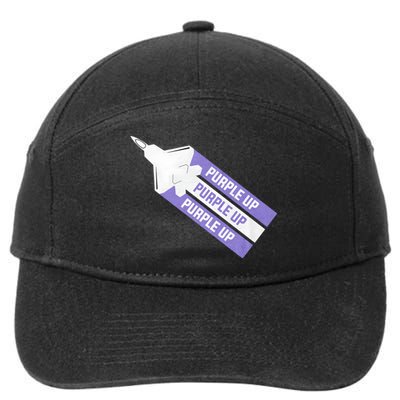 Purple Up For Military Child Month Of The Military Awareness 7-Panel Snapback Hat