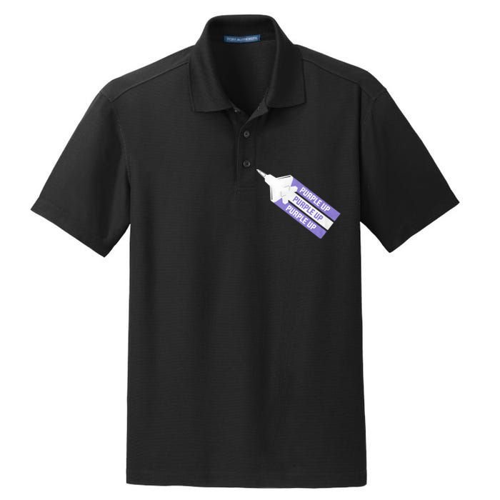 Purple Up For Military Child Month Of The Military Awareness Dry Zone Grid Polo