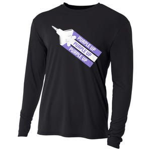 Purple Up For Military Child Month Of The Military Awareness Cooling Performance Long Sleeve Crew