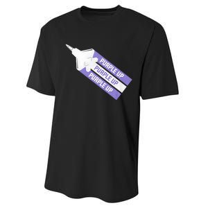 Purple Up For Military Child Month Of The Military Awareness Performance Sprint T-Shirt