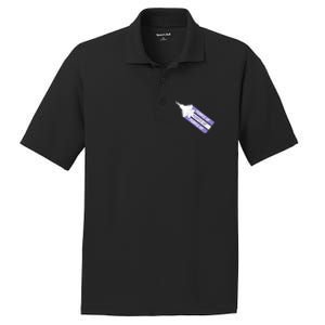 Purple Up For Military Child Month Of The Military Awareness PosiCharge RacerMesh Polo