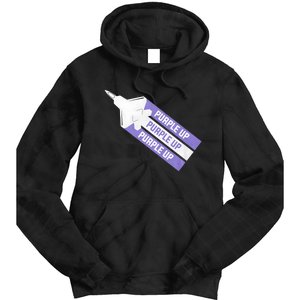 Purple Up For Military Child Month Of The Military Awareness Tie Dye Hoodie