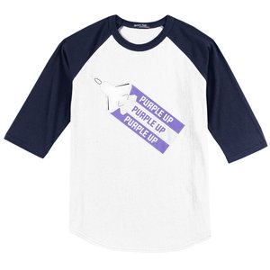 Purple Up For Military Child Month Of The Military Awareness Baseball Sleeve Shirt