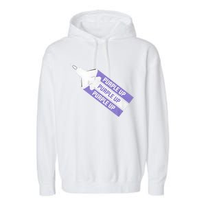 Purple Up For Military Child Month Of The Military Awareness Garment-Dyed Fleece Hoodie