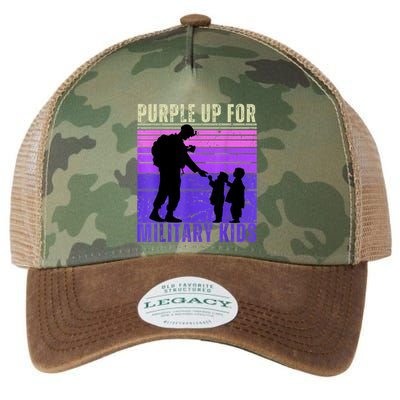 Purple Up For Military Month Of The Military Child Legacy Tie Dye Trucker Hat