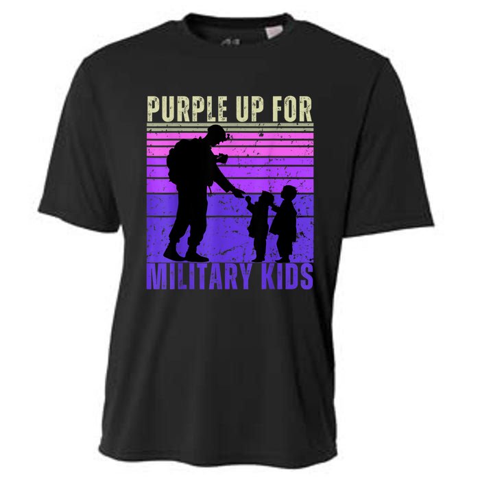 Purple Up For Military Month Of The Military Child Cooling Performance Crew T-Shirt