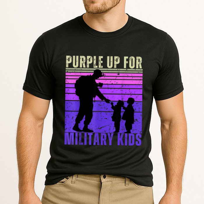 Purple Up For Military Month Of The Military Child Performance Shirt