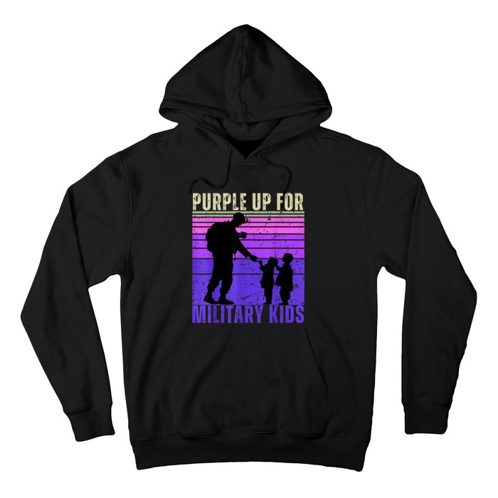 Purple Up For Military Month Of The Military Child Hoodie