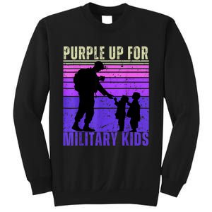 Purple Up For Military Month Of The Military Child Sweatshirt