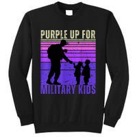 Purple Up For Military Month Of The Military Child Sweatshirt