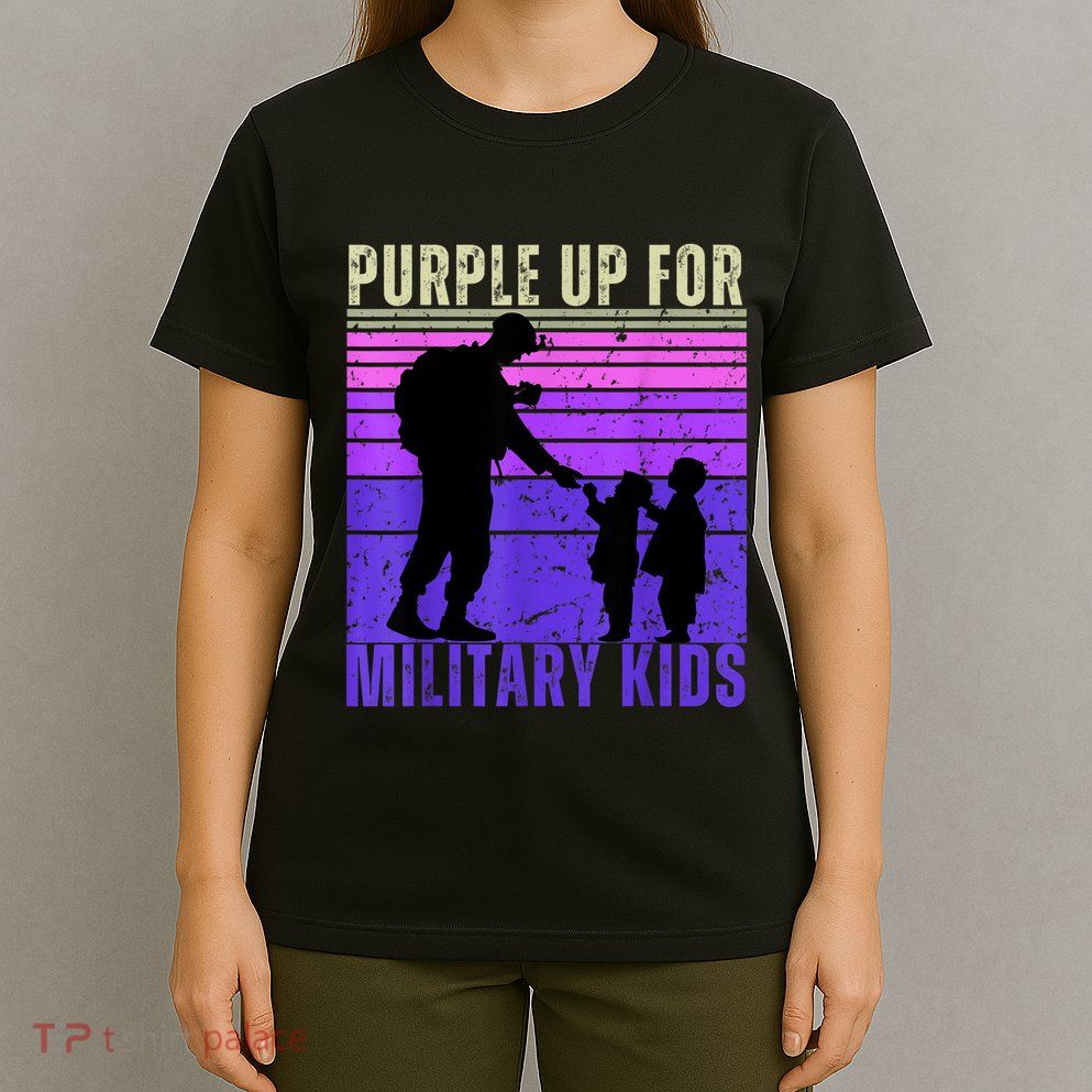 Purple Up For Military Month Of The Military Child T-Shirt