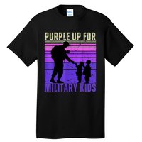 Purple Up For Military Month Of The Military Child Tall T-Shirt