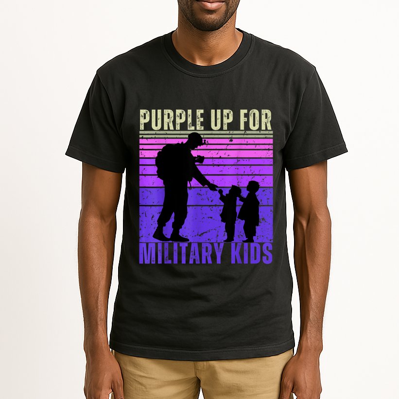 Purple Up For Military Month Of The Military Child Tall T-Shirt