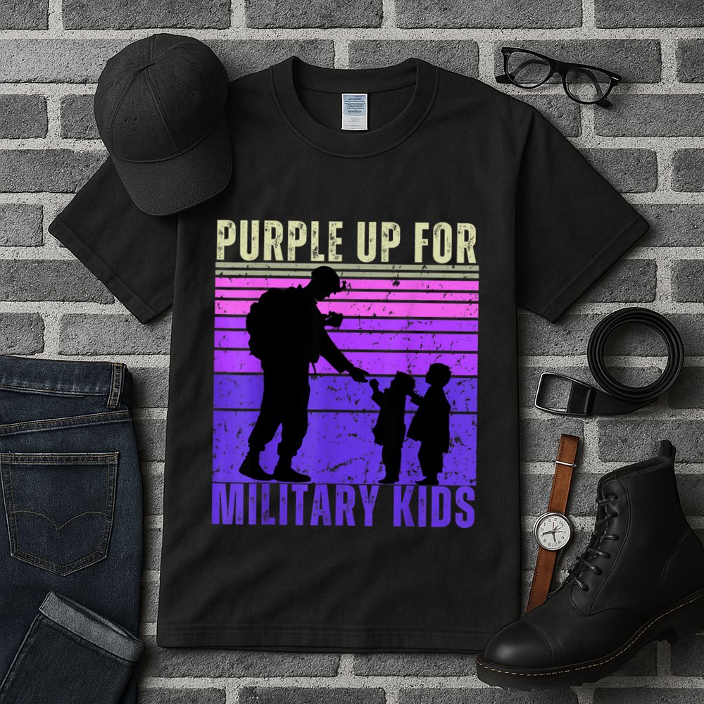 Purple Up For Military Month Of The Military Child Tall T-Shirt
