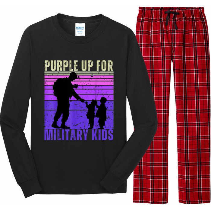 Purple Up For Military Month Of The Military Child Long Sleeve Pajama Set