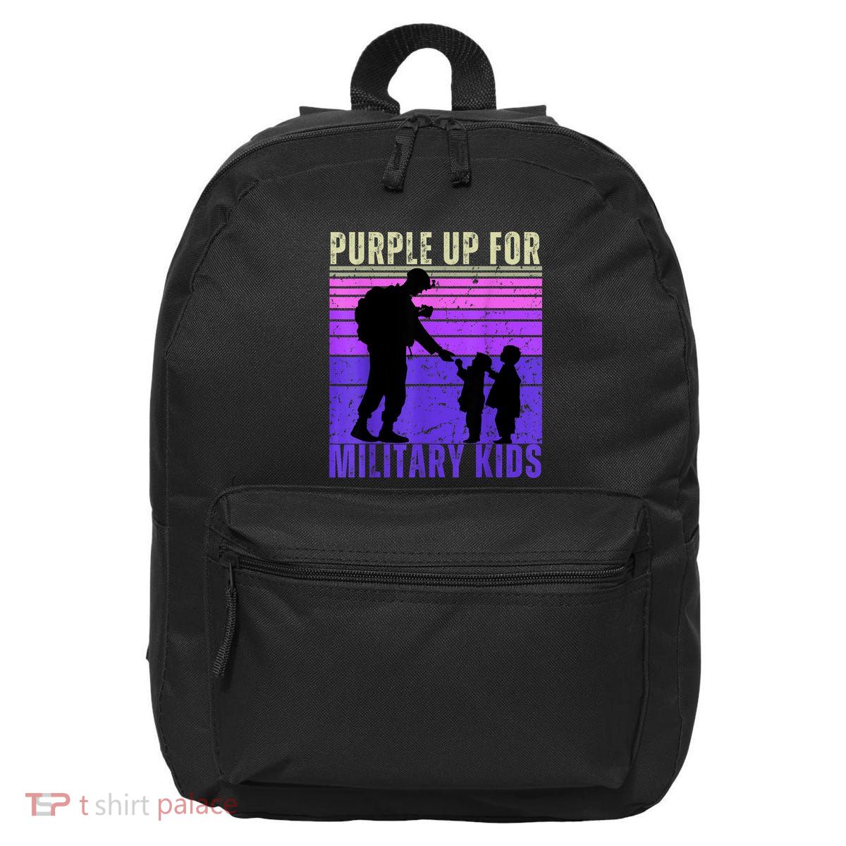 Purple Up For Military Month Of The Military Child 16 in Basic Backpack