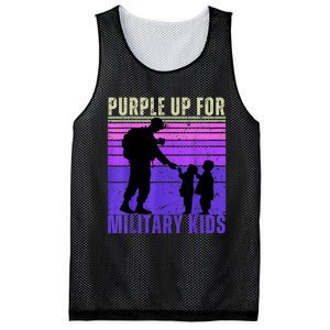 Purple Up For Military Month Of The Military Child Mesh Reversible Basketball Jersey Tank