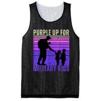 Purple Up For Military Month Of The Military Child Mesh Reversible Basketball Jersey Tank