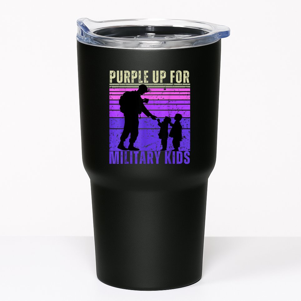 Purple Up For Military Month Of The Military Child Tumbler